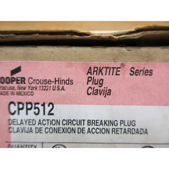 Cooper Crouse Hinds CPP512 Receptacle Some Shelf Wear