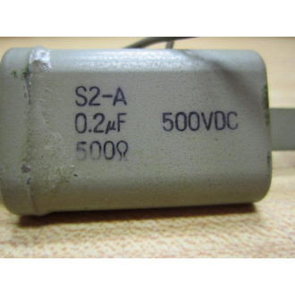 S2-A Capacitor S2A 0.2&muF 500VDC 500&Omega - Used