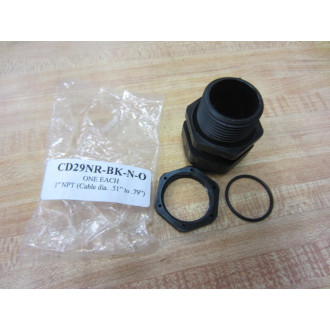 Hi-Tech Controls CD29NR-BK-N-O CD29NRBKNO Strain Relief Fitting