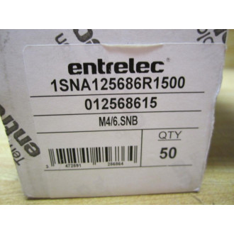 ABB 1SNA125686R1500 Terminal Block M46.SNB 012568615 (Pack of 50)