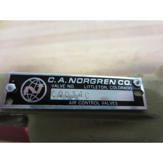 C. A. Norgren C0014C Air Control Valve - New No Box