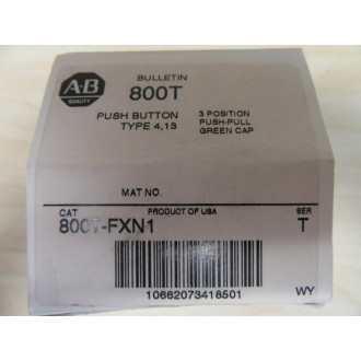 Allen Bradley 800T-FXN1 Push Button Switch