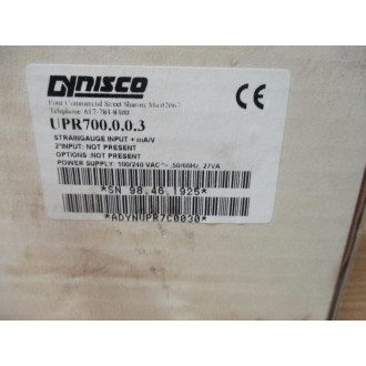 Dynisco UPR700.0.0.3 Pressure & Process Indicator UPR700003