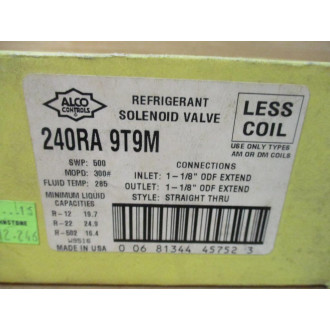 Alco Controls 240RA-9T9M Refrigerant Solenoid Valve 240RA9T9M