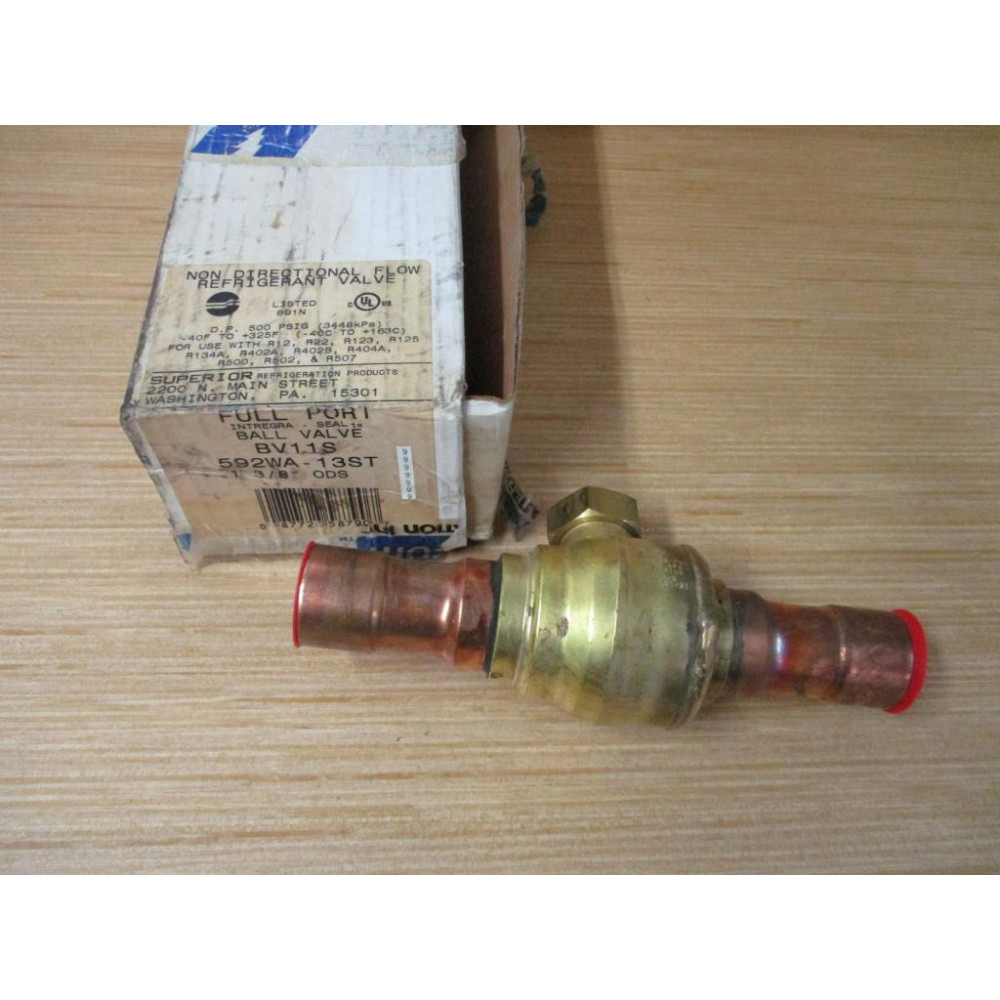 Superior Refrigeration Products 592WA-13ST Ball Valve 592WA13ST