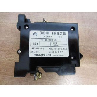Hitachi A60L-0001-014315AH 15 AMP Breaker CP31-F (Pack of 7) - Used