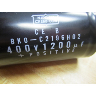 Nippon Chemi-Con BKO-C2196H02 Capacitor 400V 1200&muF BK0 - Used