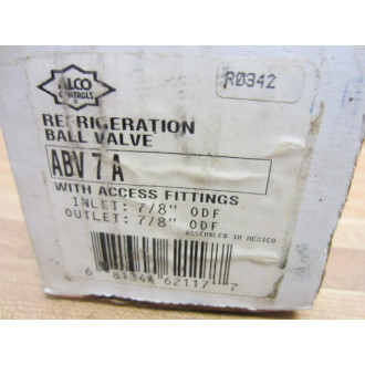 Alco ABV7A ABV 7 A ABV-7A Refrigeration Ball Valve