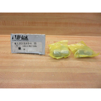 Bilok DLN-6-4-SS Hydraulic Fitting DLN64SS (Pack of 2)
