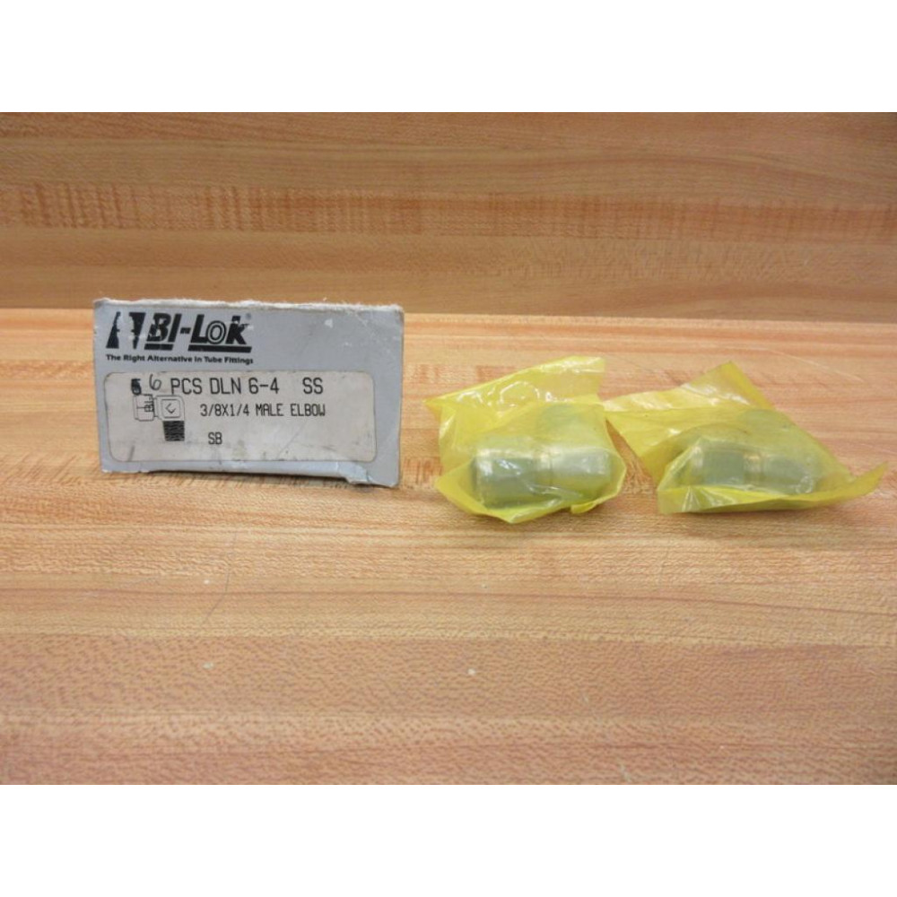 Bilok DLN-6-4-SS Hydraulic Fitting DLN64SS (Pack of 2)