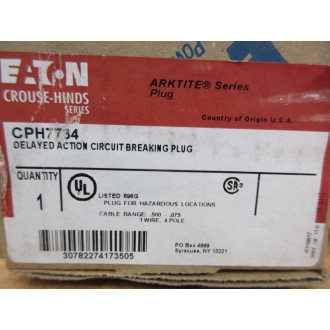 Crouse-HindsEaton CPH7734 Plug