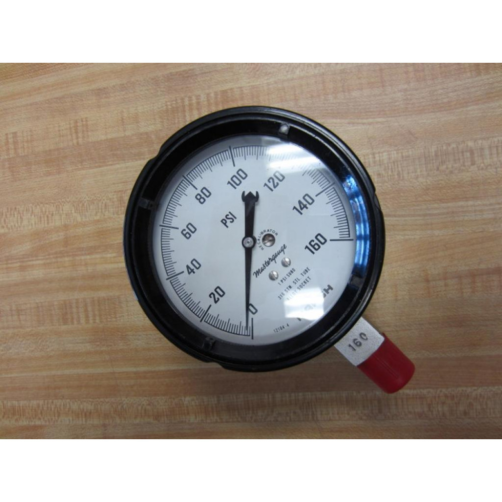 Marsh 12104-4 Mastergauge 0-160PSI Pressure Gauge 121044 - New No Box