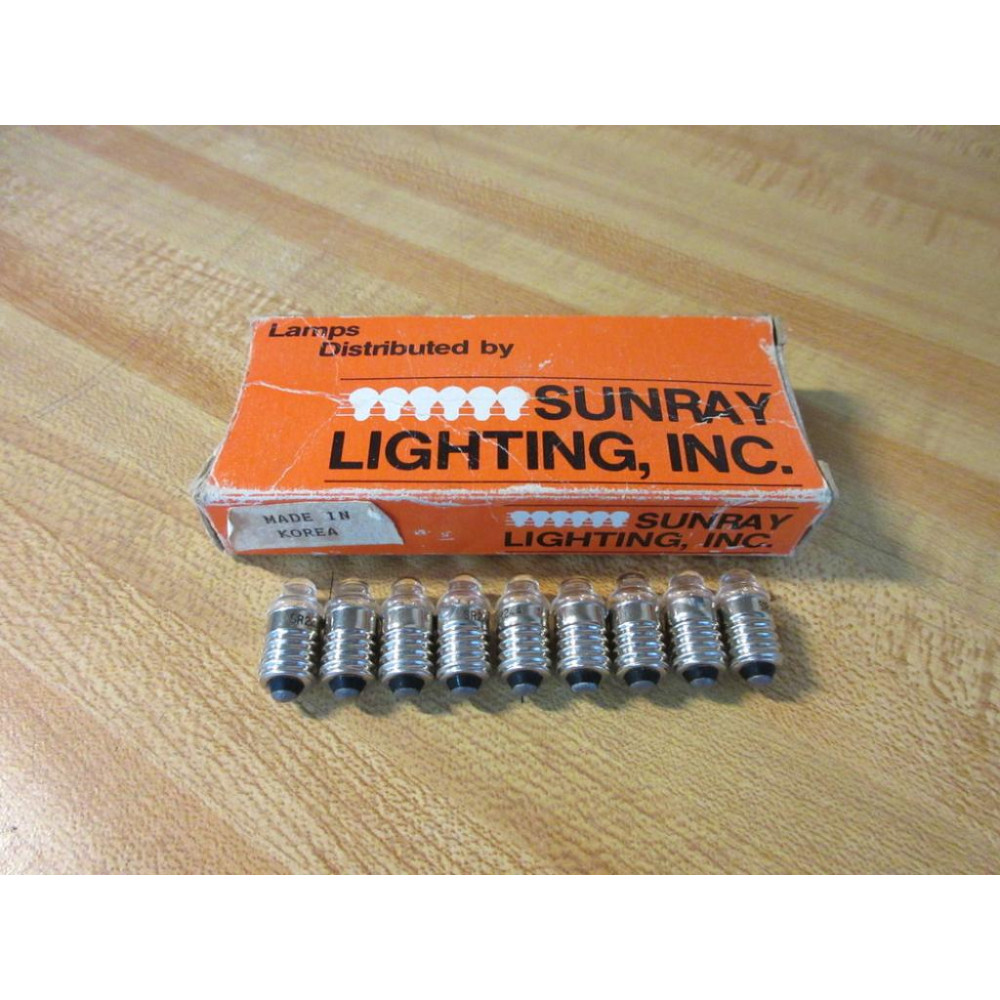 Sunray SR244 Miniature Lamp Light Bulb 244 (Pack of 9)