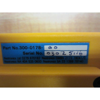 Neotronics 300-0178-00 Personal Oxygen Deficiency Monitor 0-25% 300017800 - Used