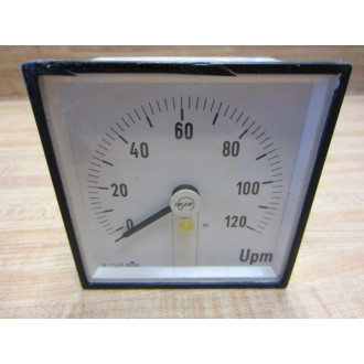 Circant 8067 Upm Meter Gauge 0-120 20V 0491 737.1 - Used