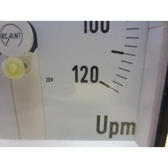 Circant 8067 Upm Meter Gauge 0-120 20V 0491 737.1 - Used
