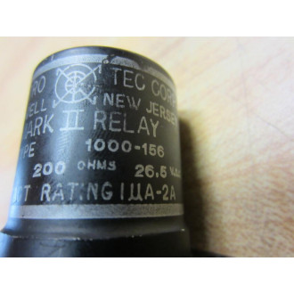 Electro Tec 1000-156 Mark II Relay Electromagnetic 1000156 - New No Box