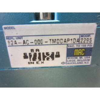 Mac Valves 82A-AC-000-TMDDAP1DA Valve TM-DDAJ-1DA 2295 002 - New No Box