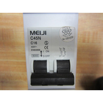 Meiji C45N C16 Circuit Breaker 400V~ 6000 Home Panel - New No Box