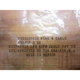 Adirondack C5EBSR 3 HS CAT 5E LAN Patch Cable 36" (Pack of 9)