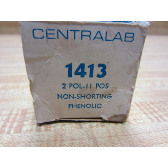 Centralab 1413 Rotary Switch Phenolic 2 Pole 11 Position Non-Shorting CRL
