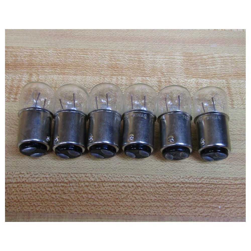 140V 7W Miniature Lamp Bulbs 140 Volts 7 Watts (Pack of 6) - New No Box