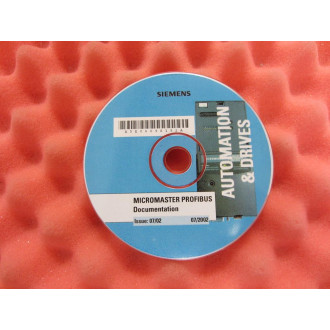 Siemens Micromaster Profibus Documentation CD - Used