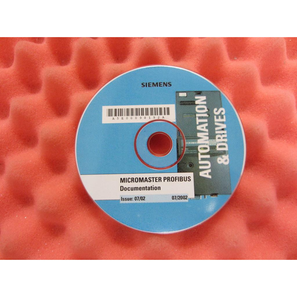Siemens Micromaster Profibus Documentation CD - Used