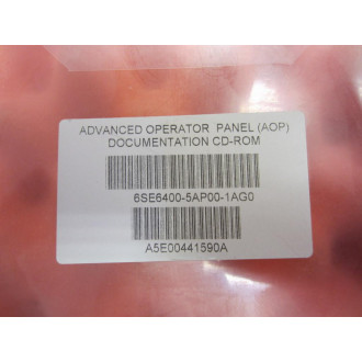 Siemens Advanced Operator Panel Documentation CD - New No Box