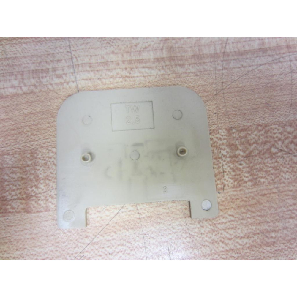 Weidmuller TW 2,5 Terminal Block End TW25 (Pack of 12) - Used