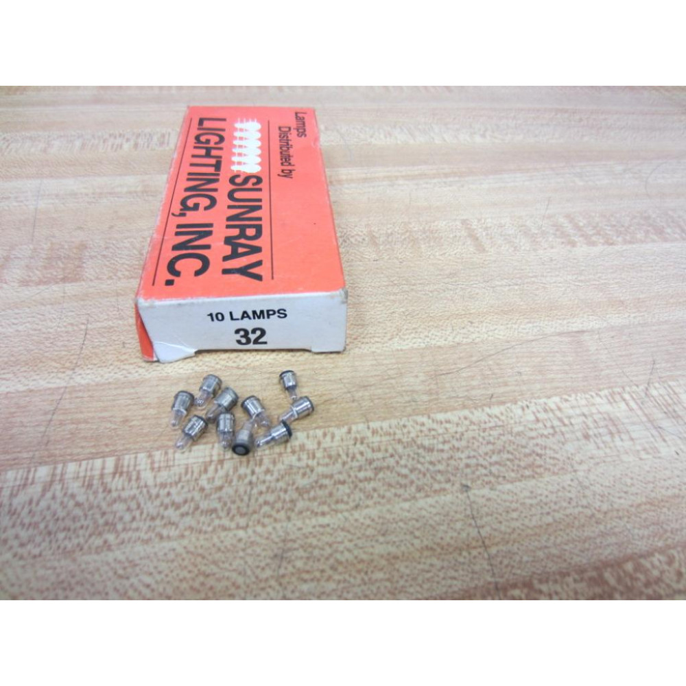 Sunray 32 Miniature Lamp Bulb (Pack of 10)