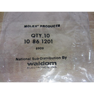 Molex 10 86 1201 Connector 10861201 (Pack of 10)