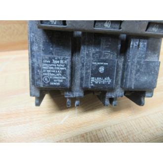 Siemens B340H Circuit Breaker 40A 3P BLH340 - Used