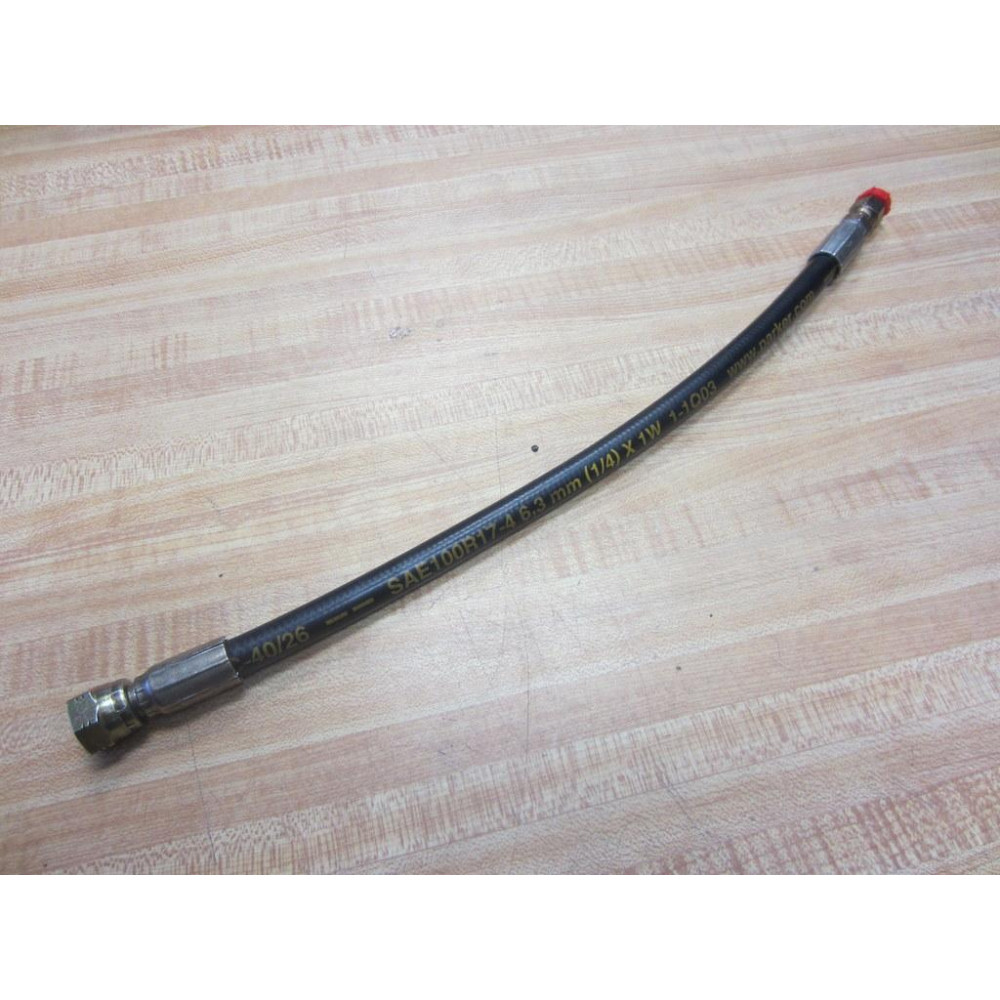 Parker 1-1Q03 Hose 18" NPT x 14" NPT x 15-12" Long - New No Box
