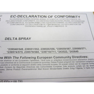Graco 310692E Delta Spray XT Gun Instructions Parts Manual W 192757 Rev D - Used
