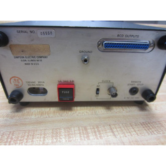 Simpson 7026 Universal Electronic Counter Serial No. 05558 - Used