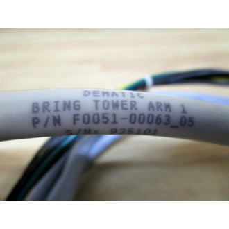 Dematic F0051-00063 Bring Tower Arm Cable  F005100063