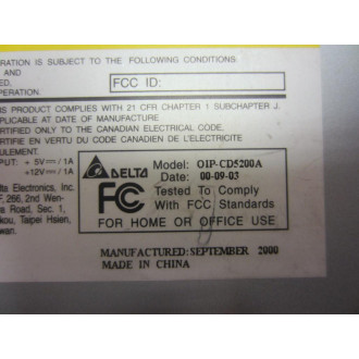 Delta OIP-CD5200A 52x CD-ROM Drive IDE - Used