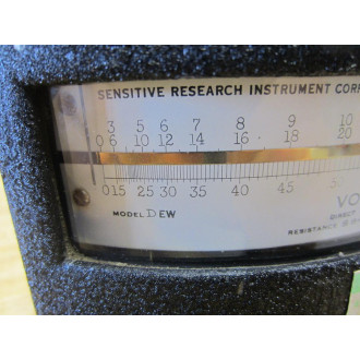 Sensitive Research DEW DC Volt Meter 8.84 OhmV 703272 Vintage - Used