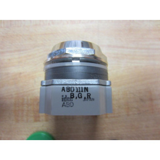 IDEC ABD111N Push Button Red Green Black 10A 600V 25mm