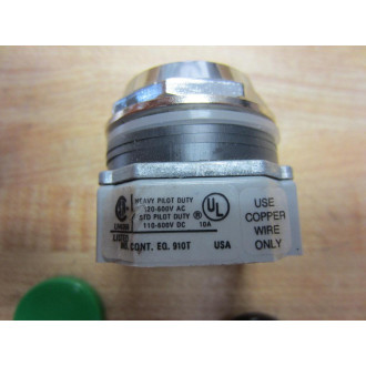 IDEC ABD111N Push Button Red Green Black 10A 600V 25mm