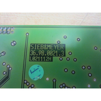 Sieb & Meyer 36.98.0021.3 369800213 B021112H Board 1000155898 - Used