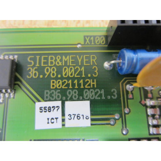 Sieb & Meyer 36.98.0021.3 369800213 B021112H Board 1000155074 - Used