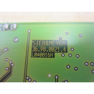 Sieb & Meyer 36.98.0021.3 369800213 B021112H Board 1000194950 - Used