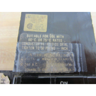 Square D 01B31001021 Circuit Breaker - Used