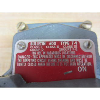 Allen Bradley 600-TEX4 OnOff Switch 600TEX4 Series A - New No Box