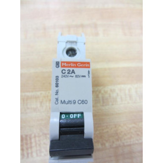 Merlin Gerin 60103 Square D Breaker 2A MG60103 Schneider - New No Box