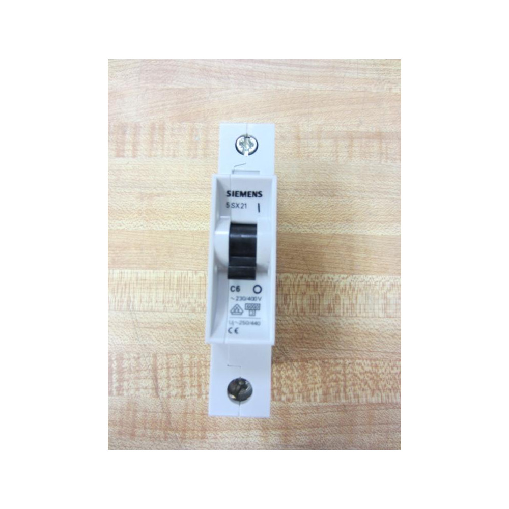 Siemens 5SX21 Circuit Breaker 5SX21-C6 6A (Pack of 3) - Used