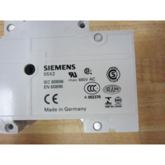 Siemens 5SX22 Circuit Breaker -D3 3A 5SX22-D3 3A - Used