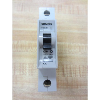 Siemens 5 SX21-C10 10A Circuit Breaker 5SX21 5SX21-C10 10A - Used